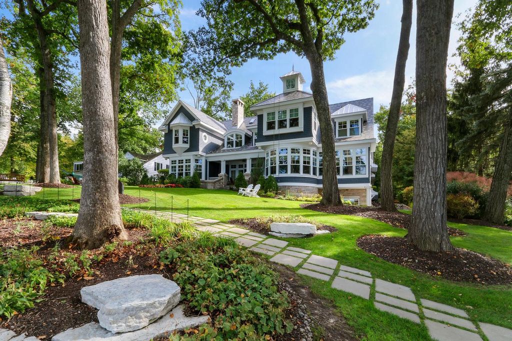 Quintessential Lakefront Gem in Fontana Wisconsin Hits the Market at 13.9 Million 1