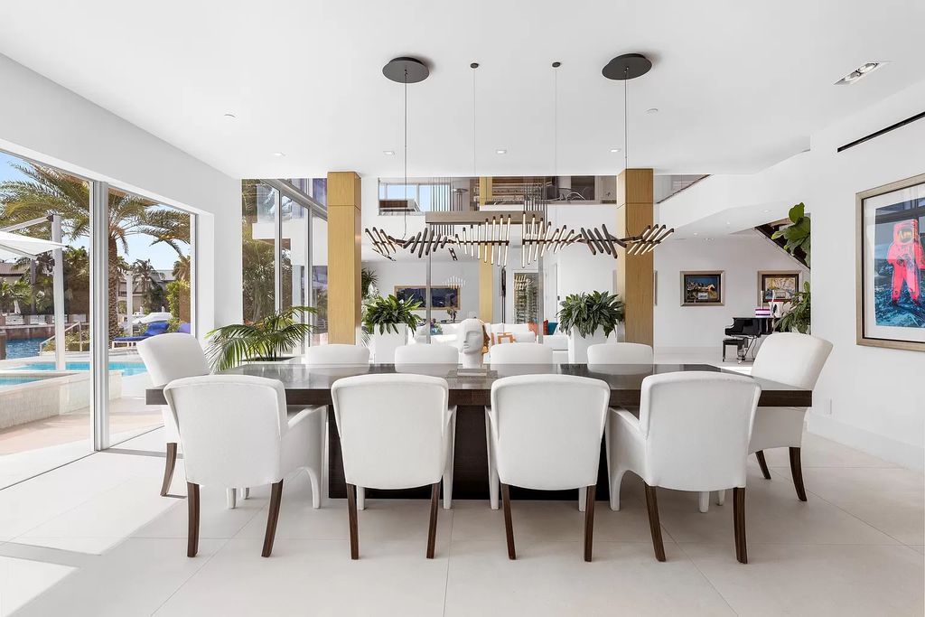 Discover The Isla Bahia Estate, an architectural marvel in Fort Lauderdale's Harbour Beach. With 6 bedrooms, 11 baths, and over 10,800 square feet, this 2018-built waterfront mansion offers unparalleled luxury, boasting a gourmet kitchen, a theater, and an elevator.