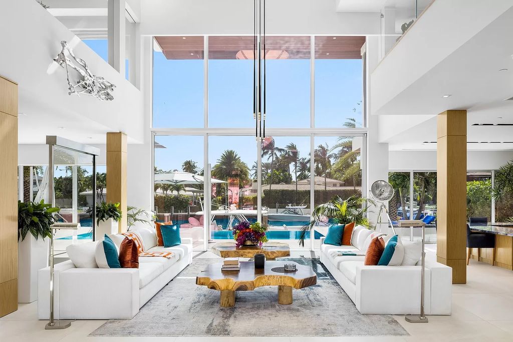 Discover The Isla Bahia Estate, an architectural marvel in Fort Lauderdale's Harbour Beach. With 6 bedrooms, 11 baths, and over 10,800 square feet, this 2018-built waterfront mansion offers unparalleled luxury, boasting a gourmet kitchen, a theater, and an elevator.