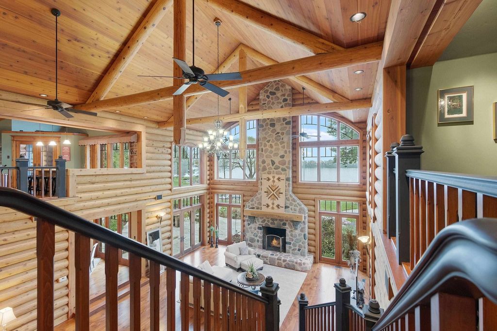 Waterfront Log Cabin Paradise Suamico Wisconsins Ultimate Retreat for 2.795 Million 31