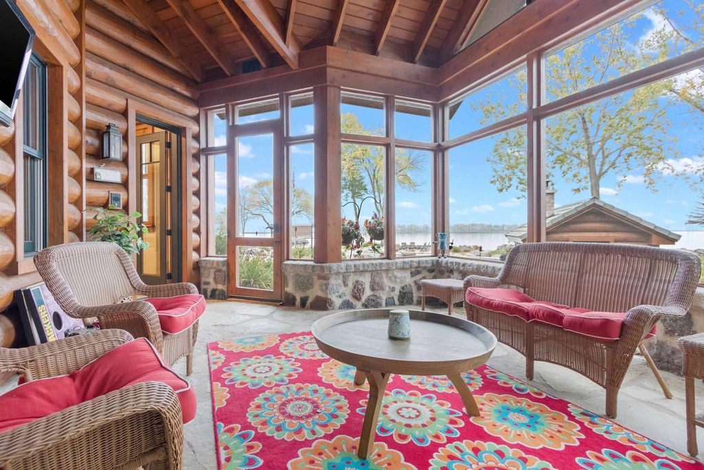 Waterfront Log Cabin Paradise Suamico Wisconsins Ultimate Retreat for 2.795 Million 8