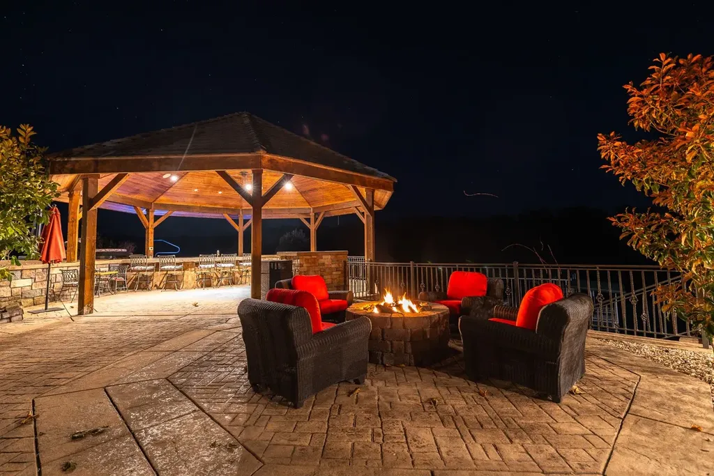 1812 Highway 42 Home in Brumley, Missouri. Discover the enchanting Tradewinds Ranch, a sprawling retreat nestled in Brumley, Missouri, offering a peaceful escape just two hours from both St. Louis and Kansas City. Spanning 1,065 acres, this meticulously crafted Ranch Compound reflects a profound understanding of the land, showcasing premium ranch and equestrian facilities, complemented by multiple residences, including the grand 13,000 sq.ft. main residence.