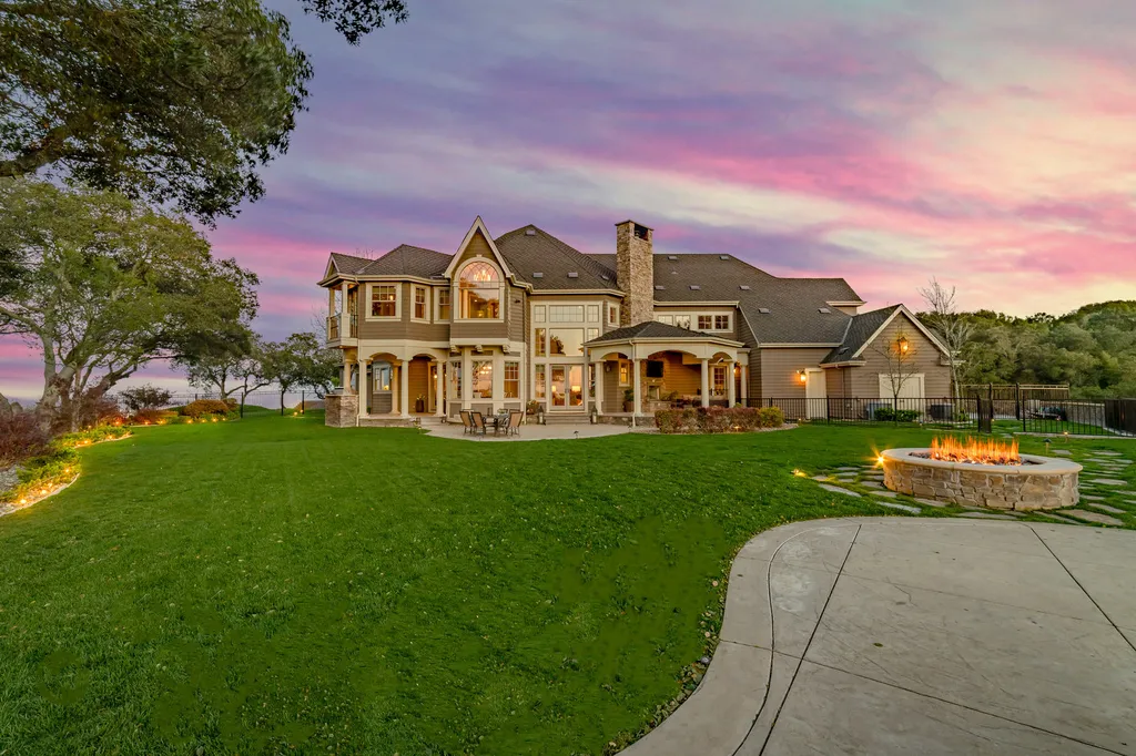 9767 Santos Ranch Road Home in Pleasanton, California. Experience the epitome of wine country living in this 4700+ SF luxury residence by Prodigy Real Estate. Boasting 4 bedrooms, 5 bathrooms, an office, and impeccable craftsmanship, this home offers a thoughtfully designed floor plan, soaring ceilings, and expansive windows to capture panoramic views. 