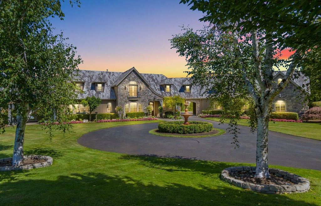 A French Country Estate Embracing Old World Craftsmanship in Tualatin Oregon Offered at 3.95 Million 1
