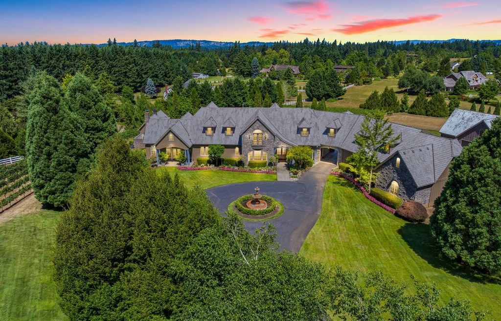 A French Country Estate Embracing Old World Craftsmanship in Tualatin Oregon Offered at 3.95 Million 3