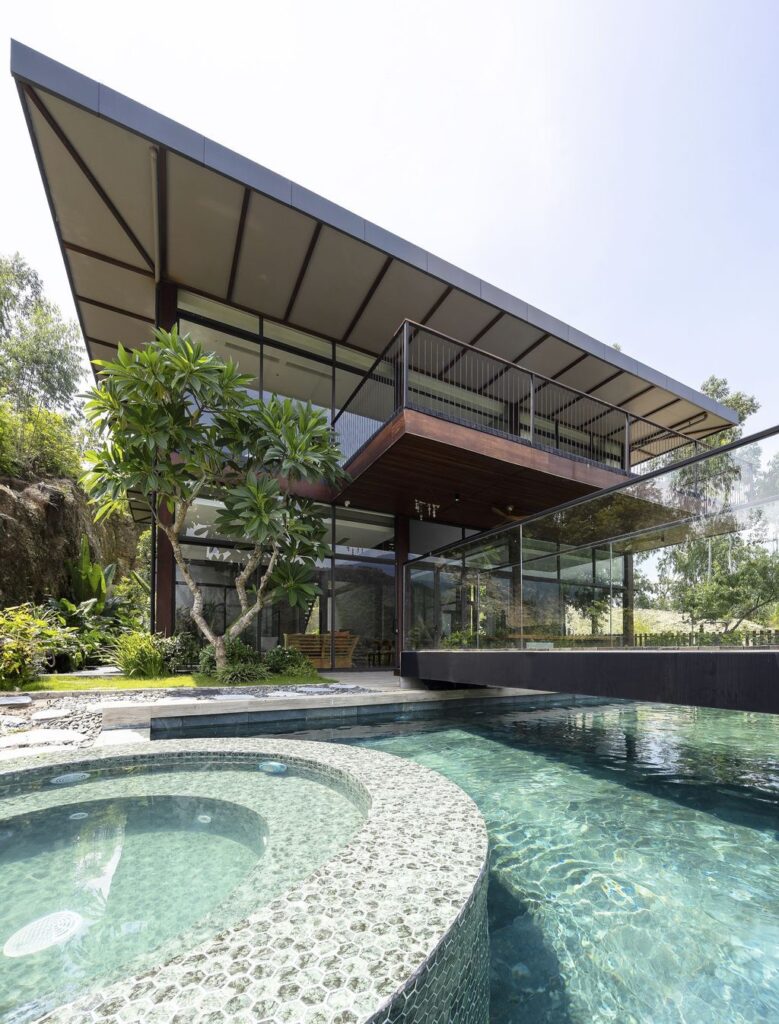 Ajisai Hill House a Nature Blended Mountain Home by Idee Architects 8