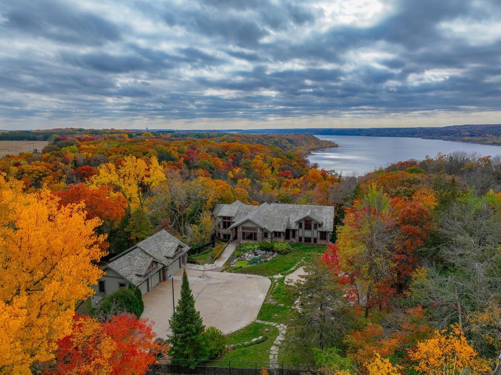 Bruce Lenzen Designed Home with Breathtaking Views Offered at 2.85 Million in Hudson Wisconsin 1