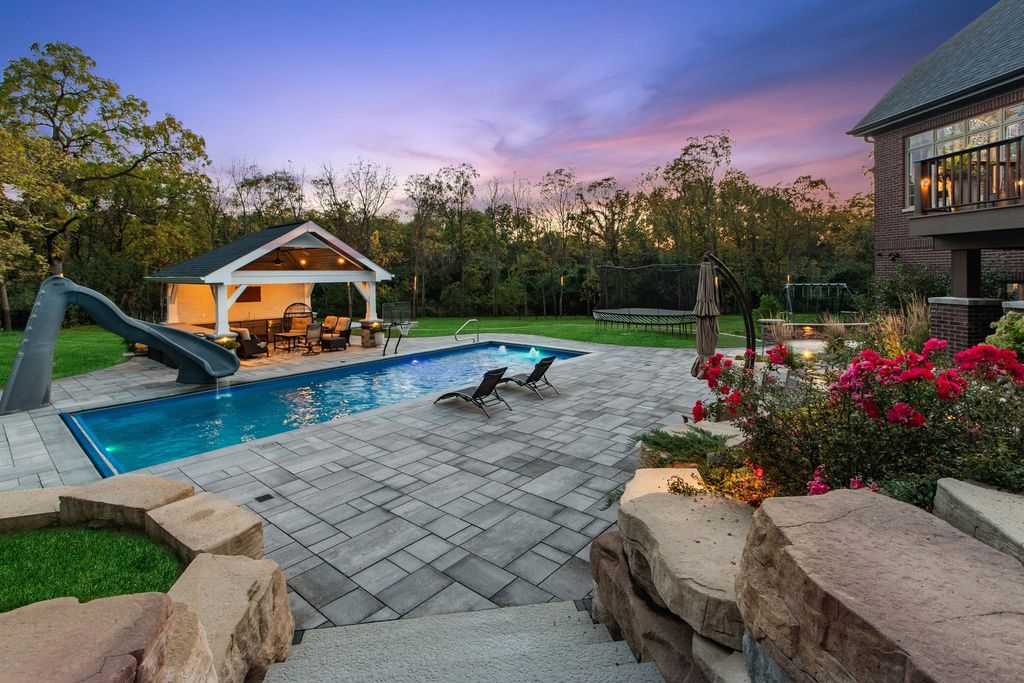 Luxury Outdoor Resort Style Living New Lenox Illinois Dream Home for Sale at 2299000 43