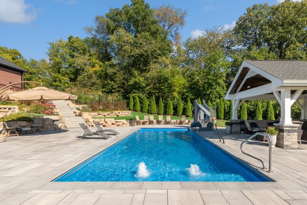 Luxury Outdoor Resort Style Living New Lenox Illinois Dream Home for Sale at 2299000 46