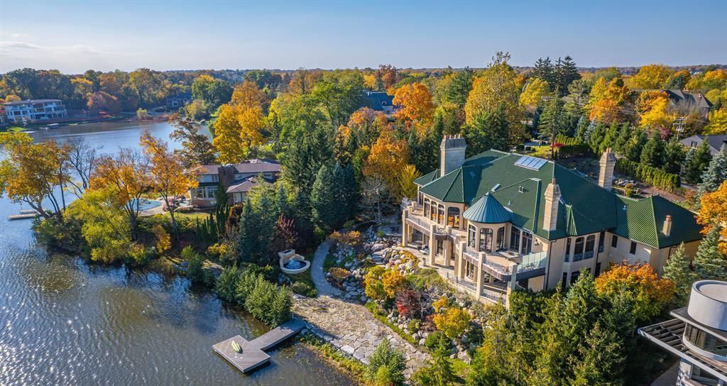 Opulent Residence on Island Lake Bloomfield Hills Michigan Offered at 6.995 Million 1