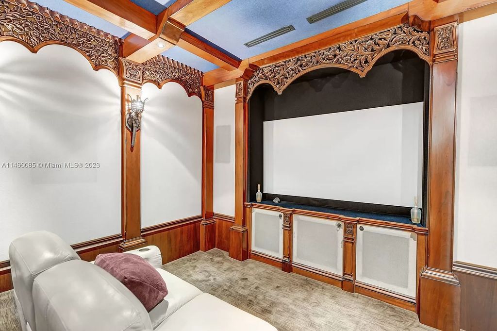 Experience the epitome of Mediterranean luxury at 230 Bal Bay Dr, an exclusive waterfront estate in Bal Harbour Village. Crafted by the esteemed Alexander Group, this custom-built masterpiece boasts exquisite details like custom millwork, Jerusalem stone flooring, and marble accents throughout.