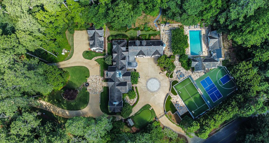 11.5 Million English Manor Estate Reimagined by Ladisic Fine Homes and Wolf Design Group in Atlanta Georgia 3