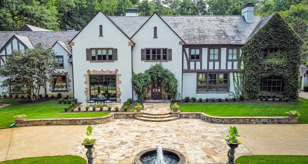 11.5 Million English Manor Estate Reimagined by Ladisic Fine Homes and Wolf Design Group in Atlanta Georgia 4
