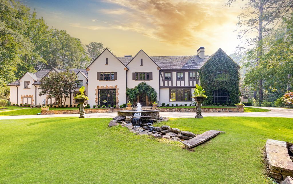 11.5 Million English Manor Estate Reimagined by Ladisic Fine Homes and Wolf Design Group in Atlanta Georgia 56