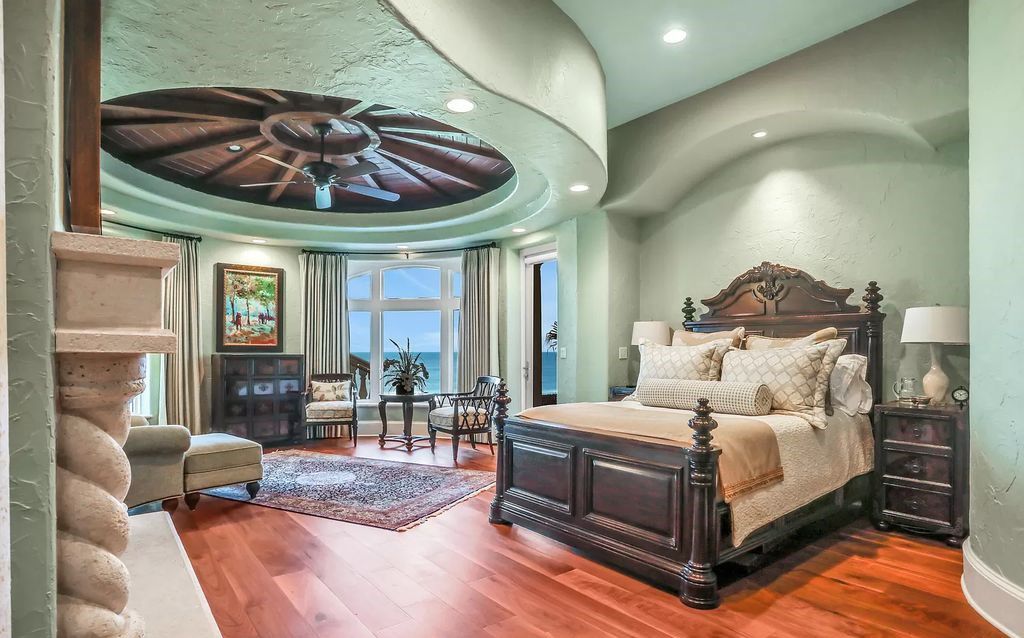 Step into the epitome of coastal luxury at 1263 Ponte Vedra Blvd, an awe-inspiring custom estate in Ponte Vedra Beach. Perched on a high bluff with 200' of ocean-frontage, this 12,751-square-foot sanctuary boasts 6 ensuite bedrooms, 7 full and 3 half baths, a media room, elevator, and a wine cellar for 2200 bottles.
