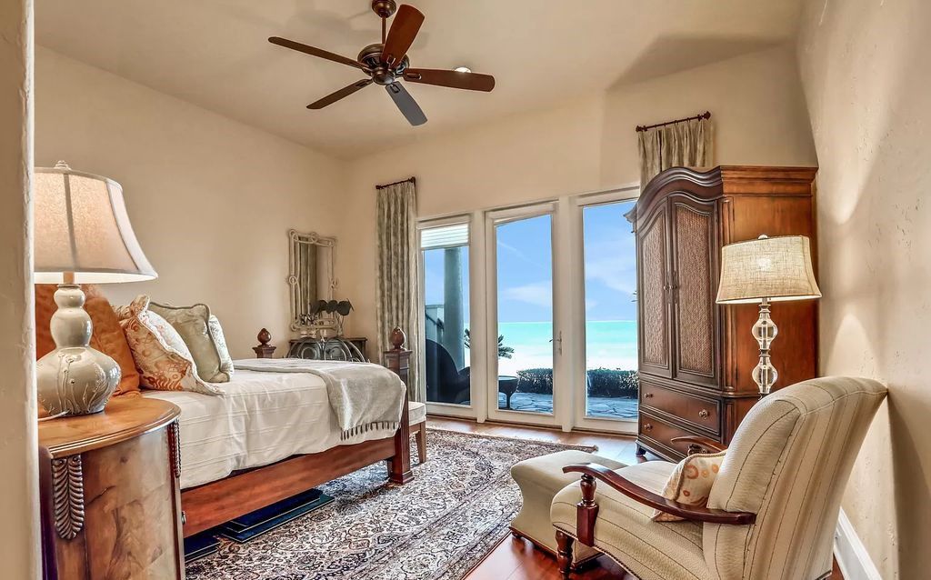 Step into the epitome of coastal luxury at 1263 Ponte Vedra Blvd, an awe-inspiring custom estate in Ponte Vedra Beach. Perched on a high bluff with 200' of ocean-frontage, this 12,751-square-foot sanctuary boasts 6 ensuite bedrooms, 7 full and 3 half baths, a media room, elevator, and a wine cellar for 2200 bottles.