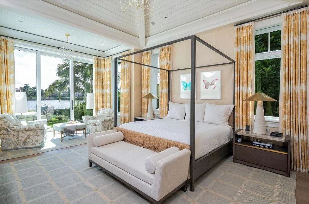 Indulge in the pinnacle of waterfront luxury at 3401 Rum Row, Naples, Florida. This exquisite property, with approximately 130 feet of shoreline, offers unparalleled vistas of Galleon Cove. Crafted by London Bay Construction, Inc. and designed by Stofft Cooney Architects, LLC, it harmonizes opulent interiors by Anthony Catalfano Interiors with lavish outdoor entertainment spaces.