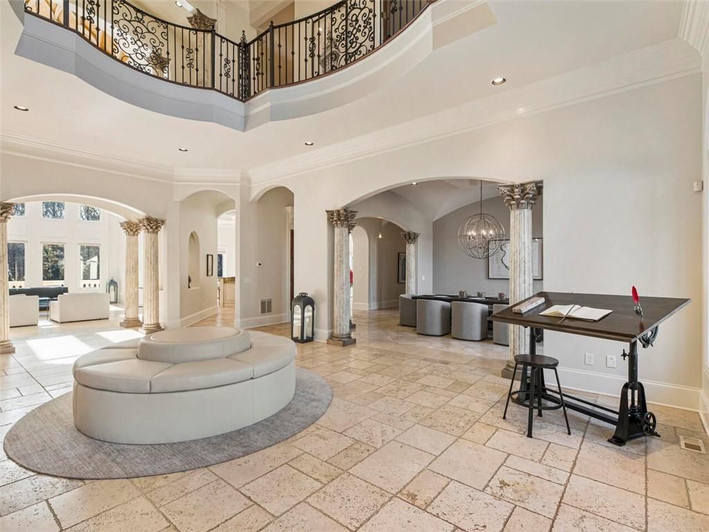 Mediterranean Oasis in Roswell Georgia An Artful Blend of Privacy and Versatility Listed at 4275 Million 14