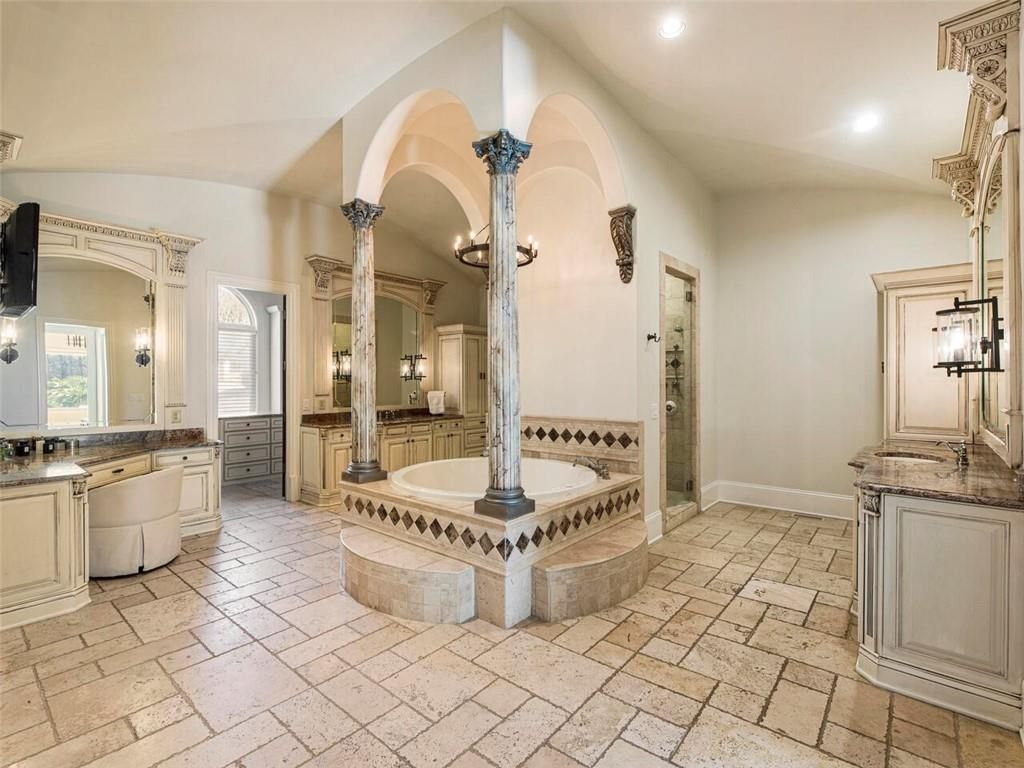 Mediterranean Oasis in Roswell Georgia An Artful Blend of Privacy and Versatility Listed at 4275 Million 29