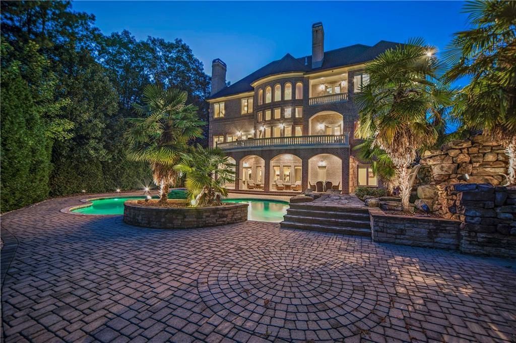Mediterranean Oasis in Roswell Georgia An Artful Blend of Privacy and Versatility Listed at 4275 Million 5