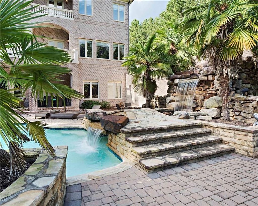 Mediterranean Oasis in Roswell Georgia An Artful Blend of Privacy and Versatility Listed at 4275 Million 55