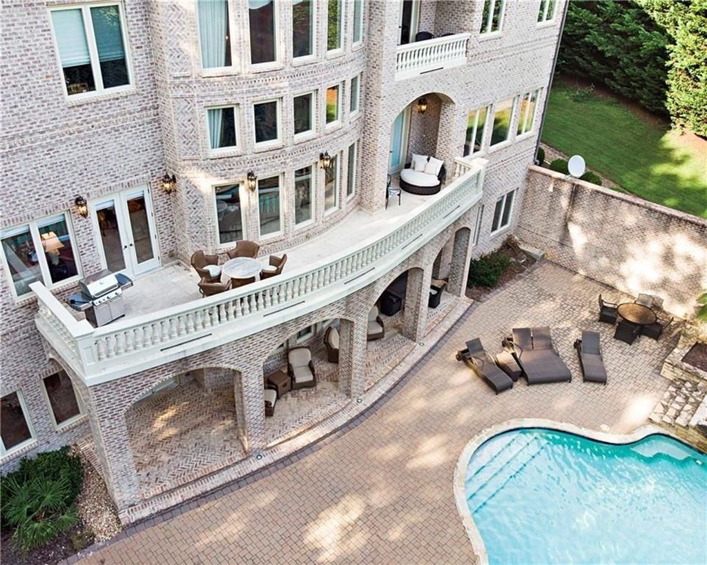 Mediterranean Oasis in Roswell Georgia An Artful Blend of Privacy and Versatility Listed at 4275 Million 8