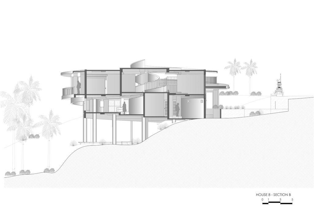 The Loop Residence, spiraled architectural Marvel in Bali by Alexis Dornier