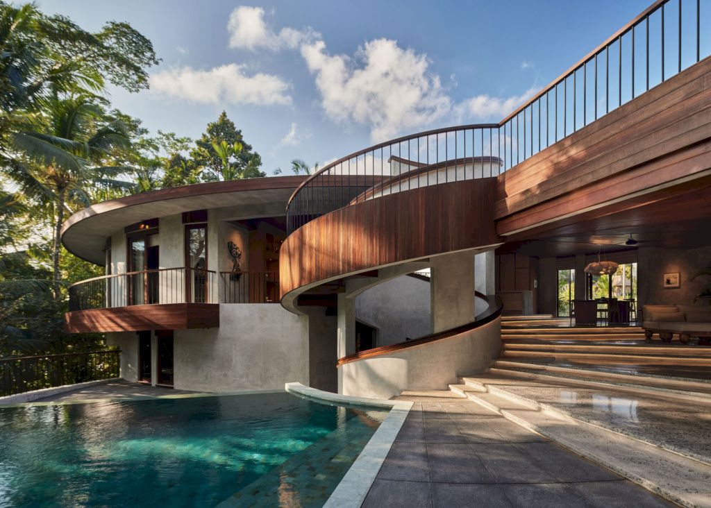 The Loop Residence, spiraled architectural Marvel in Bali by Alexis Dornier