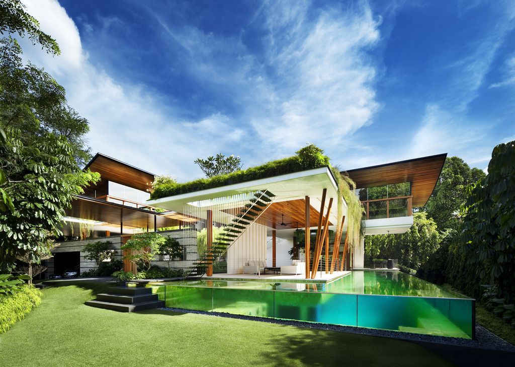 Willow House, Tropical Oasis Integrates Nature and Play by Guz Architects