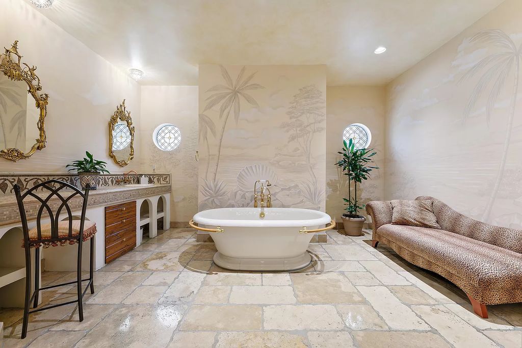 Discover the epitome of refined living at 2929 Marys Way, a Moroccan-inspired waterfront sanctuary in Palm Beach Gardens, Florida. This 5-bed, 9-bath home, remodeled in 2018, boasts 7,175 square feet of meticulously crafted living space on a sprawling 0.68-acre lot.