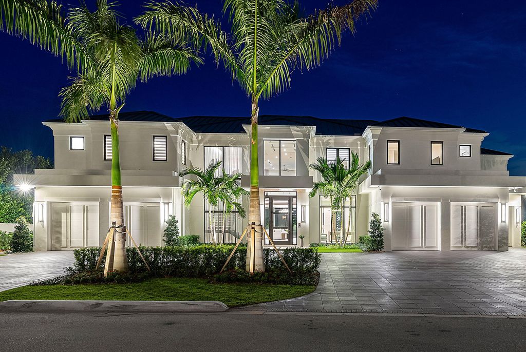 484 Royal Palm Way Home in Boca Raton, Florida. Discover the pinnacle of opulence in Boca Raton with this stunning Signature Estate by SRD Building Corp. Located in the prestigious Royal Palm Yacht & Country Club, this exquisite property offers six bedroom suites, 7 full and 2 half bathrooms, and unparalleled features like a Crestron smart-home system.