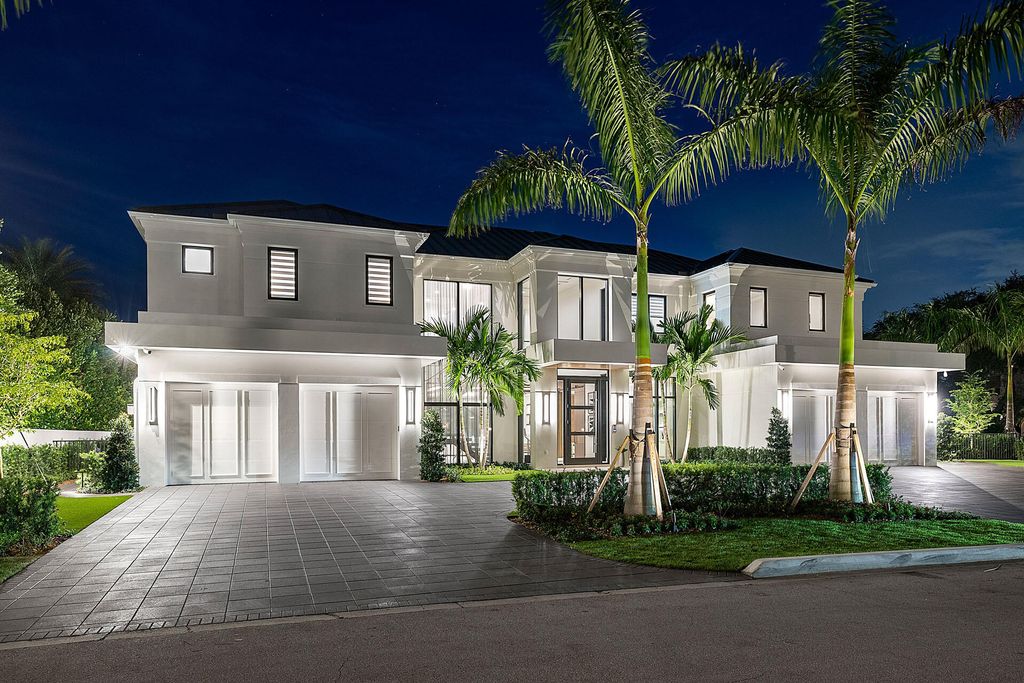 484 Royal Palm Way Home in Boca Raton, Florida. Discover the pinnacle of opulence in Boca Raton with this stunning Signature Estate by SRD Building Corp. Located in the prestigious Royal Palm Yacht & Country Club, this exquisite property offers six bedroom suites, 7 full and 2 half bathrooms, and unparalleled features like a Crestron smart-home system.
