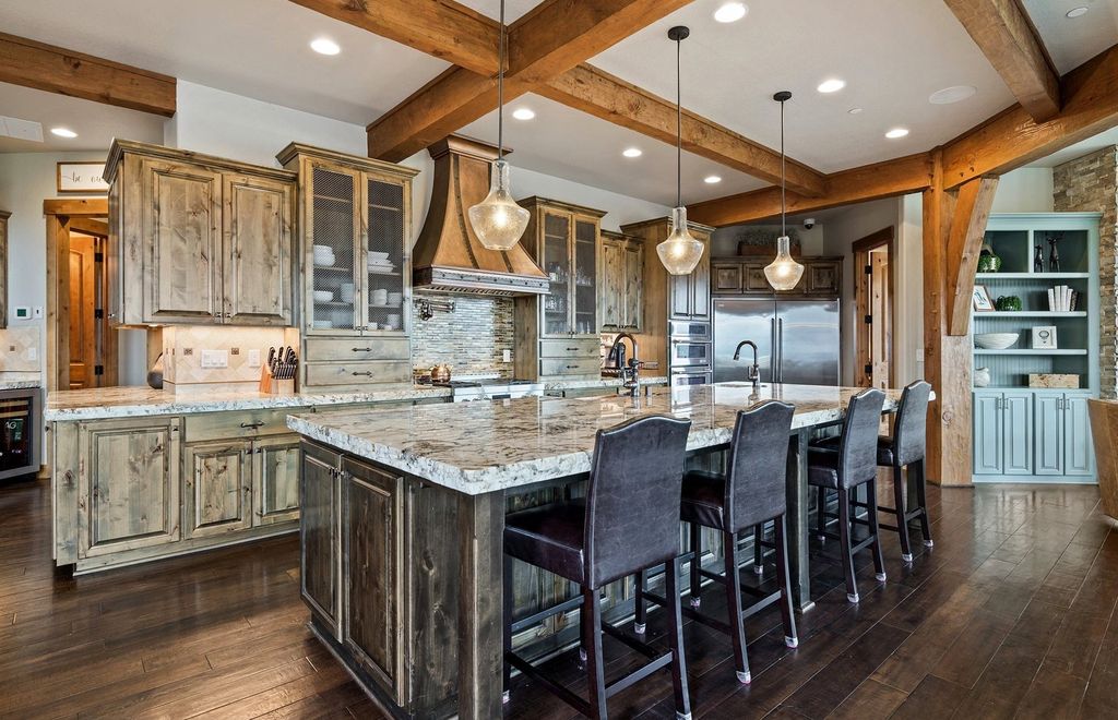 A Majestic Timber Framed Estate Offering Unobstructed Panoramic Views Priced at 5.75 Million 12