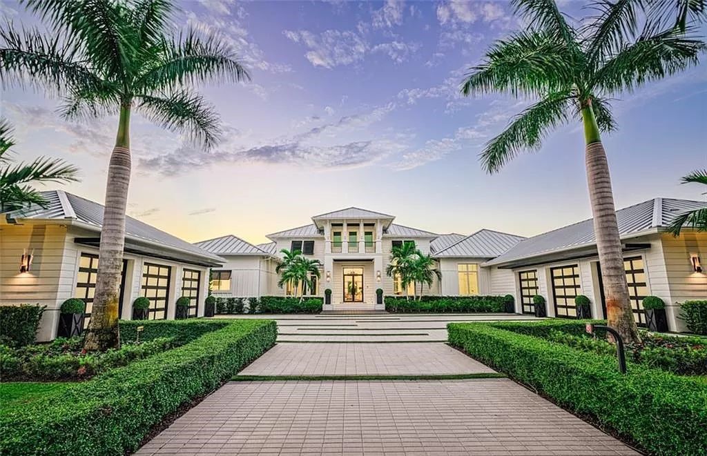 This sprawling 7,200 square feet single-story masterpiece in Pine Ridge epitomizes luxury living. With 6 bedrooms, a den, and a 6-car garage on a 1.31-acre lot, it boasts a wood-paneled library, a soaring two-story living room, and a gourmet kitchen with Wolf and Sub-Zero appliances.