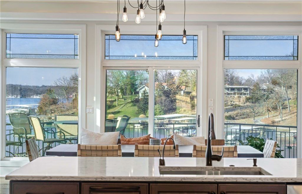Mediterranean Style Retreat with Gentle Lakefront Ambiance Listed at 5.2 Million in Missouri 13