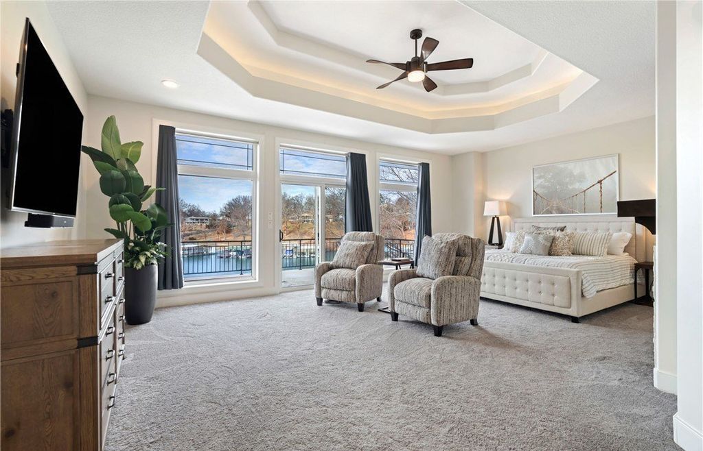 Mediterranean Style Retreat with Gentle Lakefront Ambiance Listed at 5.2 Million in Missouri 16