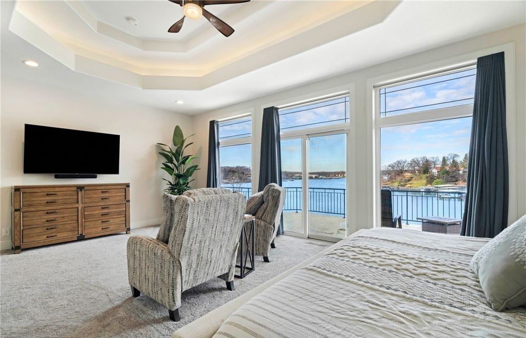 Mediterranean Style Retreat with Gentle Lakefront Ambiance Listed at 5.2 Million in Missouri 17