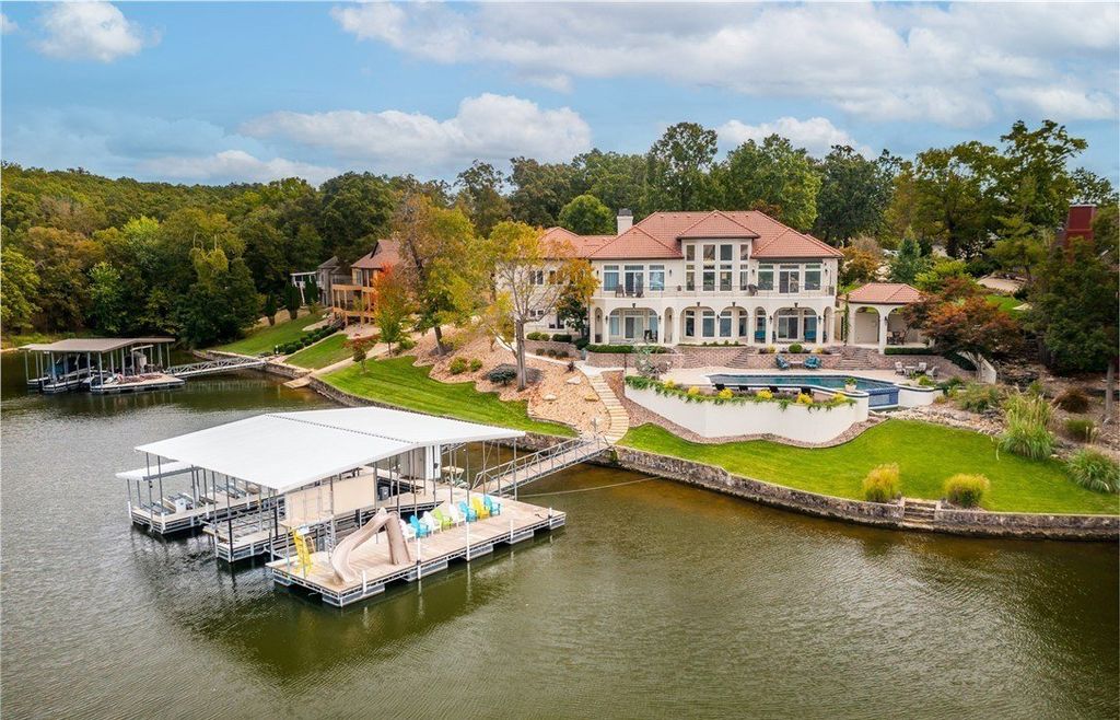 Mediterranean Style Retreat with Gentle Lakefront Ambiance Listed at 5.2 Million in Missouri 2