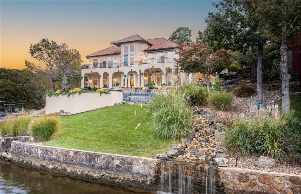 Mediterranean Style Retreat with Gentle Lakefront Ambiance Listed at 5.2 Million in Missouri 3