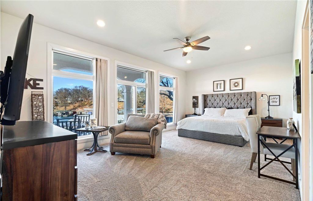 Mediterranean Style Retreat with Gentle Lakefront Ambiance Listed at 5.2 Million in Missouri 34