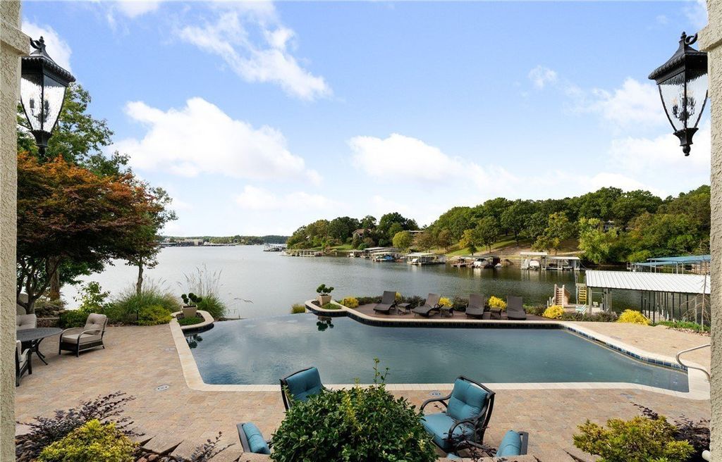 Mediterranean Style Retreat with Gentle Lakefront Ambiance Listed at 5.2 Million in Missouri 43