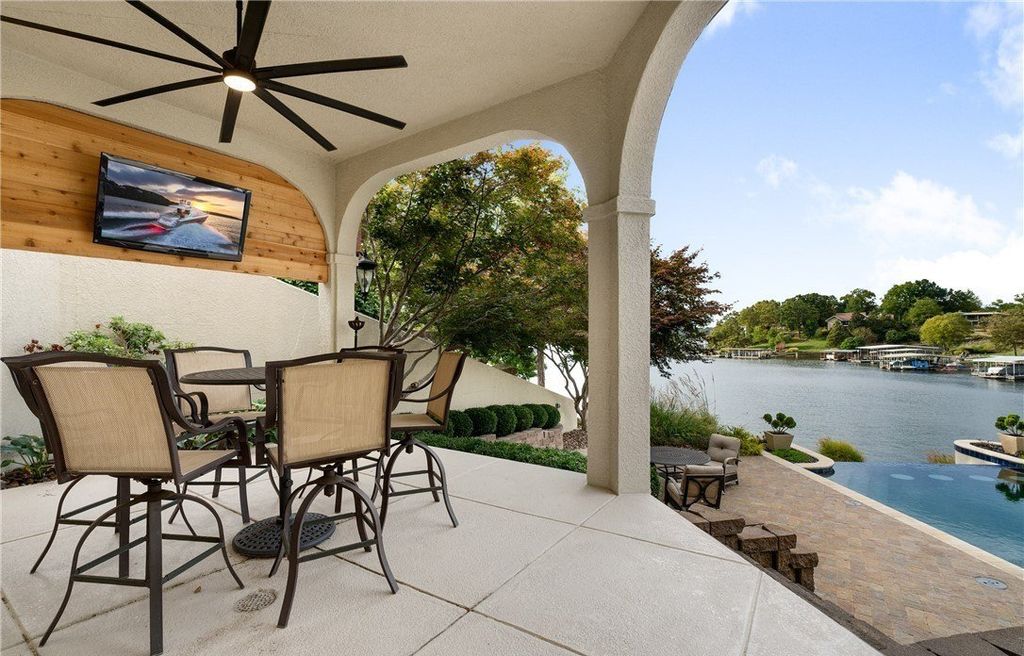 Mediterranean Style Retreat with Gentle Lakefront Ambiance Listed at 5.2 Million in Missouri 44