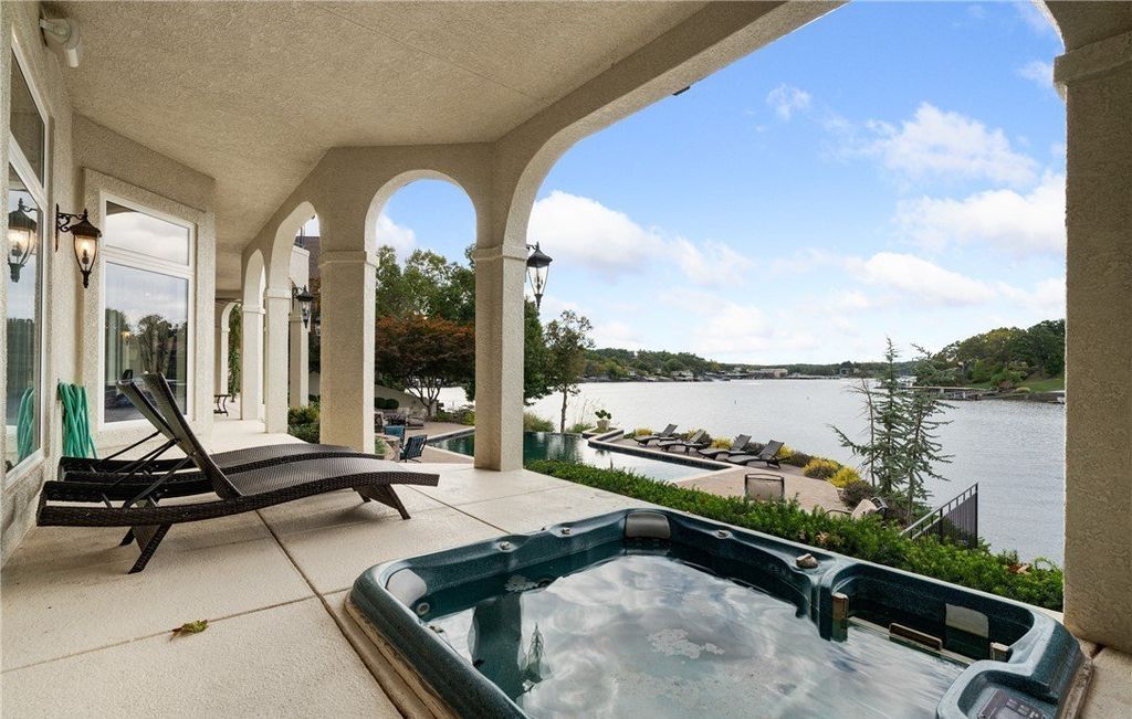Mediterranean Style Retreat with Gentle Lakefront Ambiance Listed at 5.2 Million in Missouri 48