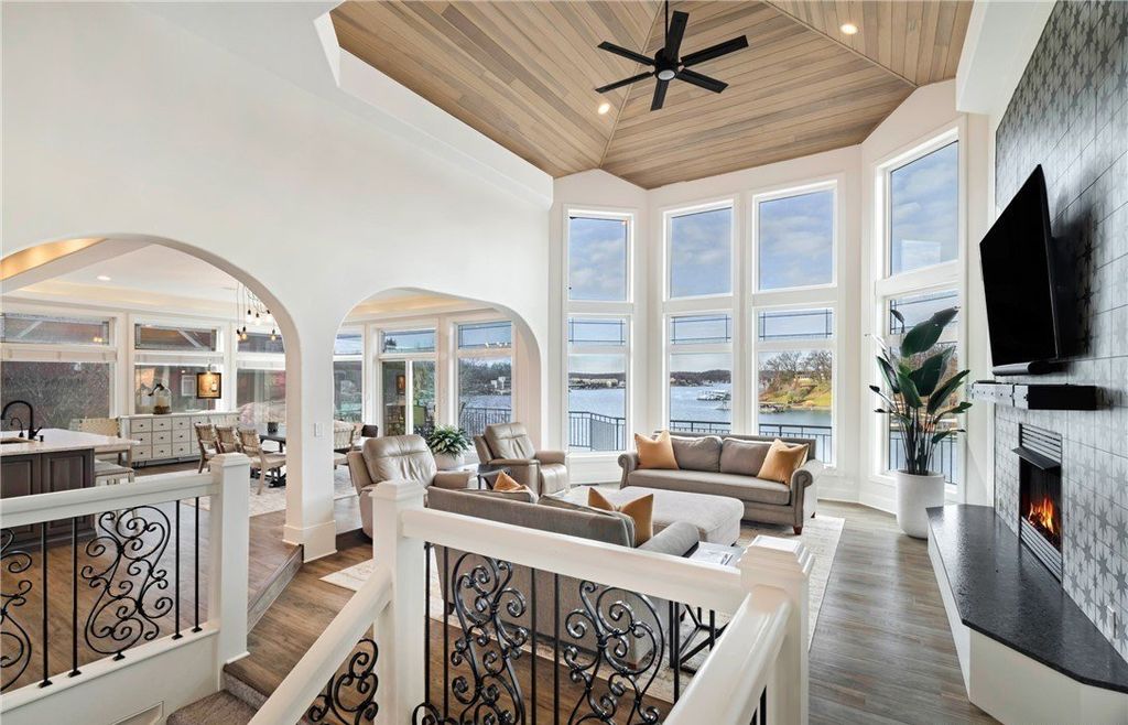 Mediterranean Style Retreat with Gentle Lakefront Ambiance Listed at 5.2 Million in Missouri 7