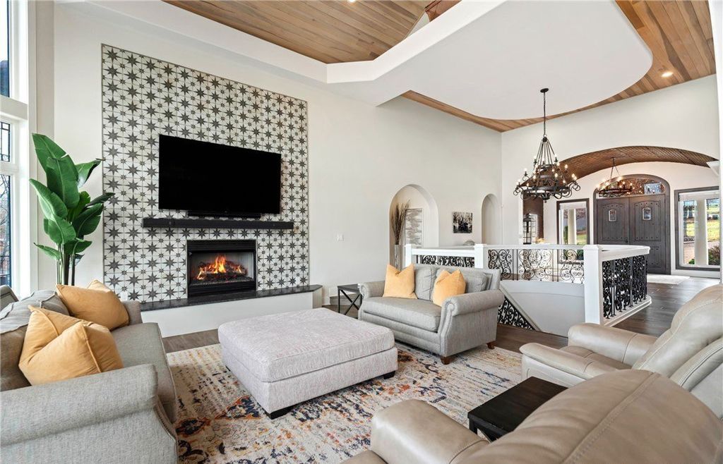 Mediterranean Style Retreat with Gentle Lakefront Ambiance Listed at 5.2 Million in Missouri 8