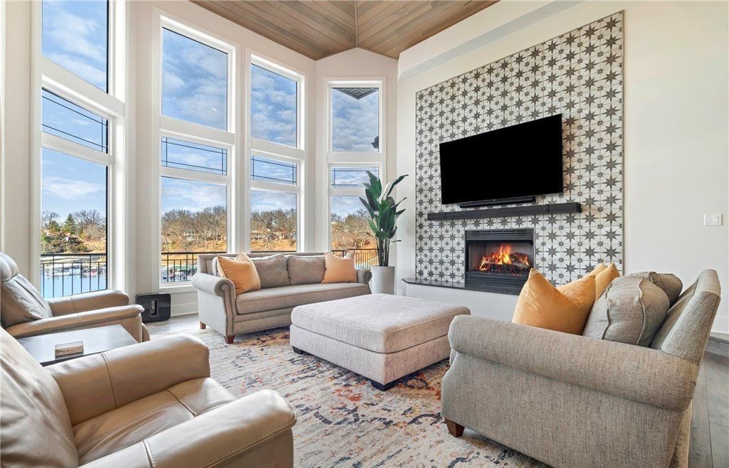 Mediterranean Style Retreat with Gentle Lakefront Ambiance Listed at 5.2 Million in Missouri 9