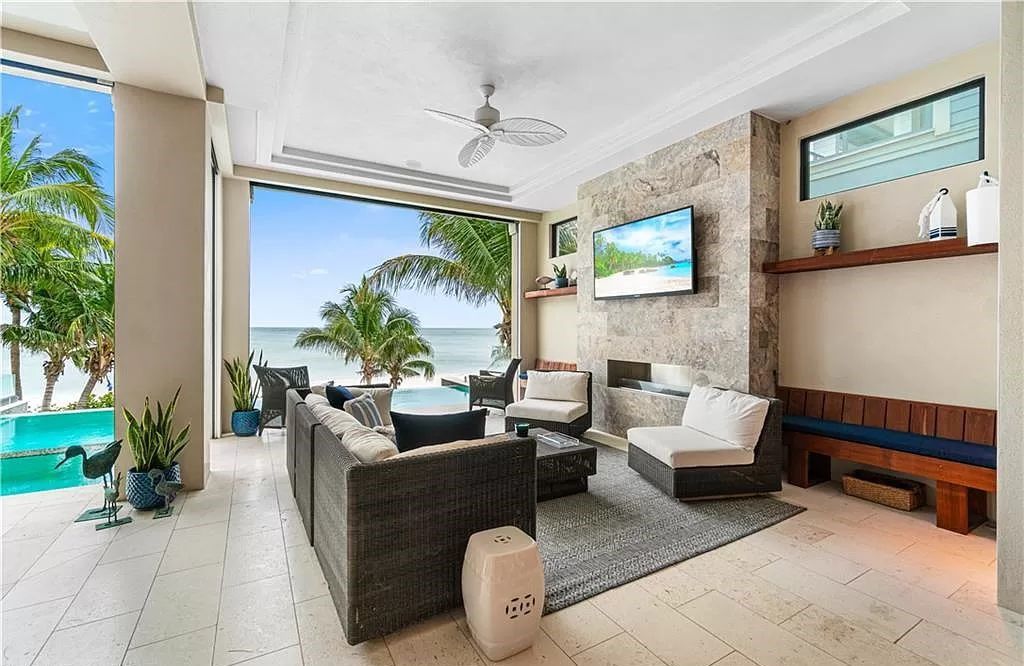 Welcome to 26854 Hickory Blvd, a 5-bed/5-bath beachfront masterpiece in Bonita Springs, FL. Built by Potter Homes and designed by Kukk Architects in 2017, this 4,647 square feet home boasts spectacular Gulf views from every floor.