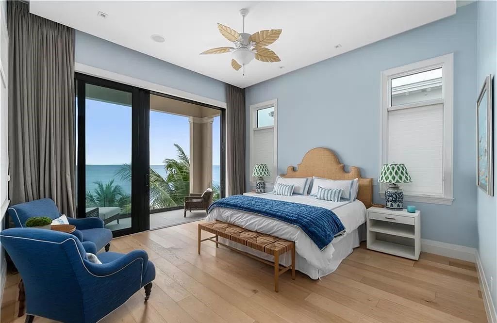 Welcome to 26854 Hickory Blvd, a 5-bed/5-bath beachfront masterpiece in Bonita Springs, FL. Built by Potter Homes and designed by Kukk Architects in 2017, this 4,647 square feet home boasts spectacular Gulf views from every floor.