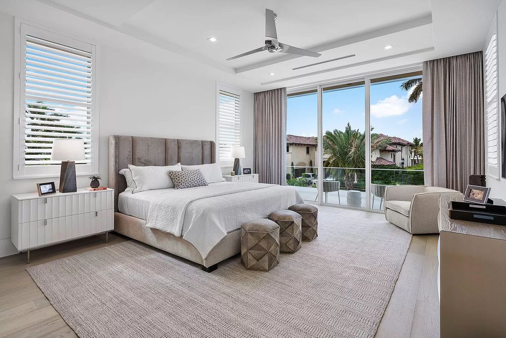 This waterfront haven boasts 6 beds, 9 baths (7 full, 2 half), and a spacious 8,921 square feet living space. Positioned on a premier Intracoastal lot, the property provides stunning water views, a private dock, and 104' of waterfrontage.