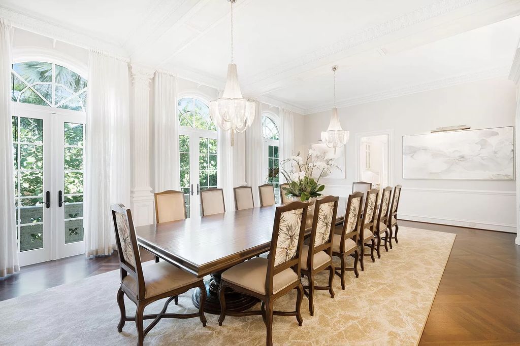 Built in 2010, this 1.61-acre estate features 150 feet +/- of both Ocean and Intracoastal frontage. With 9 bedrooms, 14 bathrooms, and 13,349 square feet of meticulously designed living space, this residence is a masterpiece of sophistication.